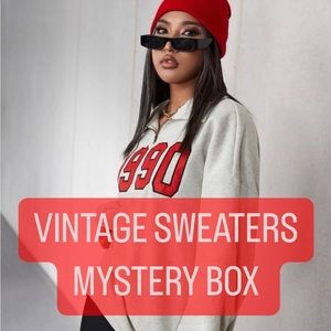- - ✨VINTAGE SWEATER MYSTERY BOX 📦✨NEW